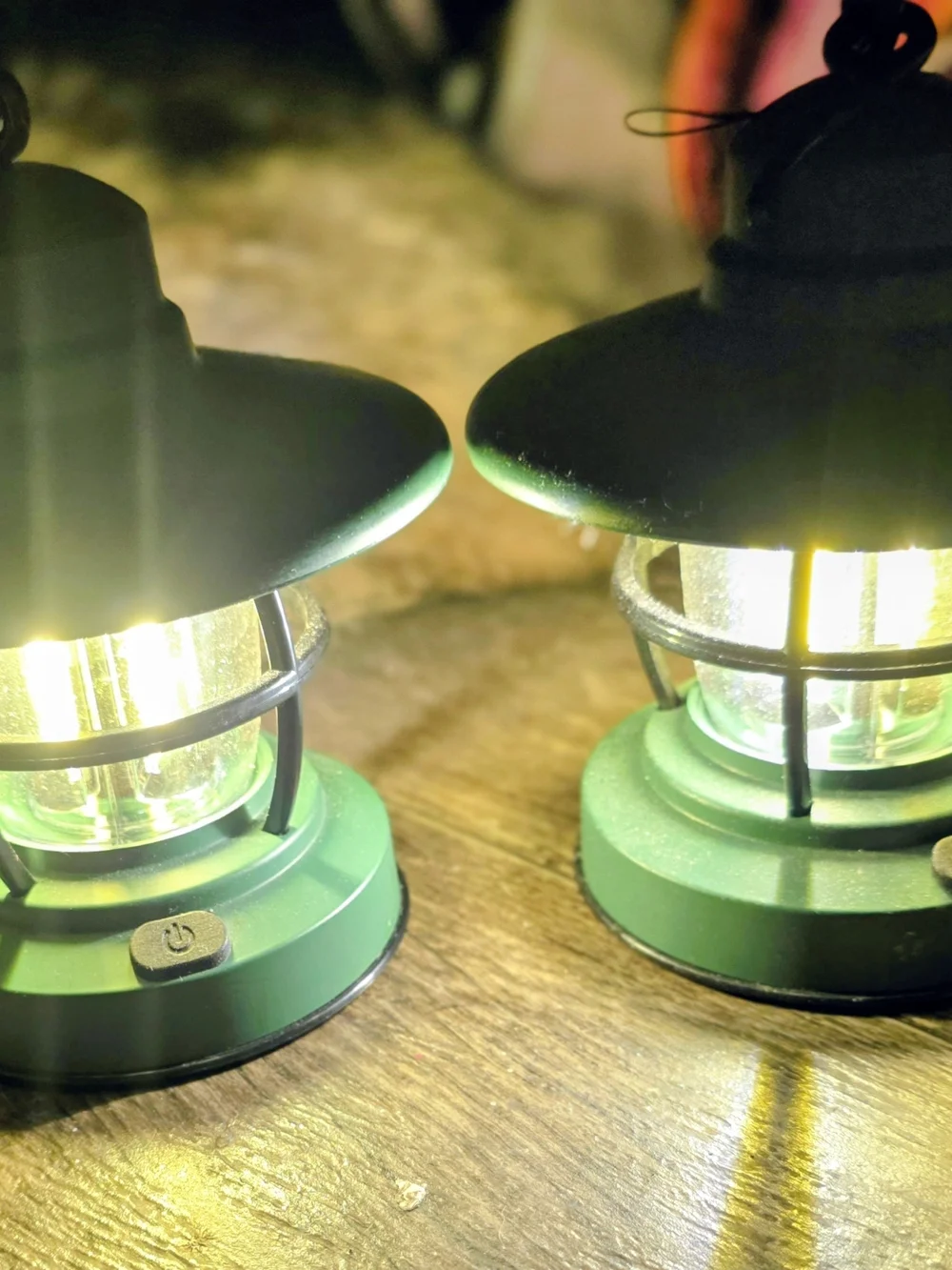 Litbrite Green Mini Lantern LED Accent Light - Pair